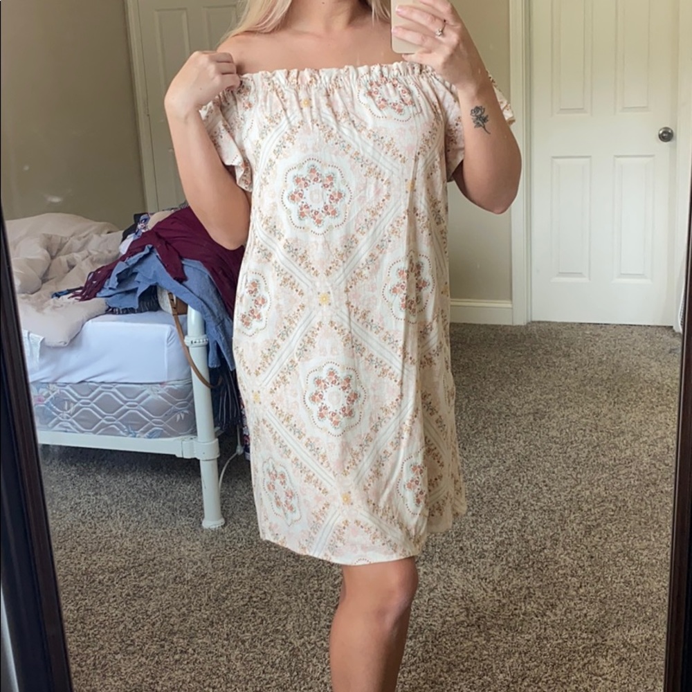 Off the shoulder cute country dress